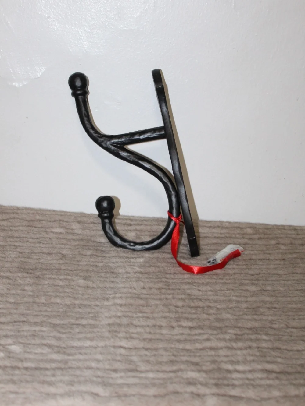 Pottery Barn  Large Cast Iron Double Coat Hook.